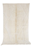 White Textured Area Rug 3514