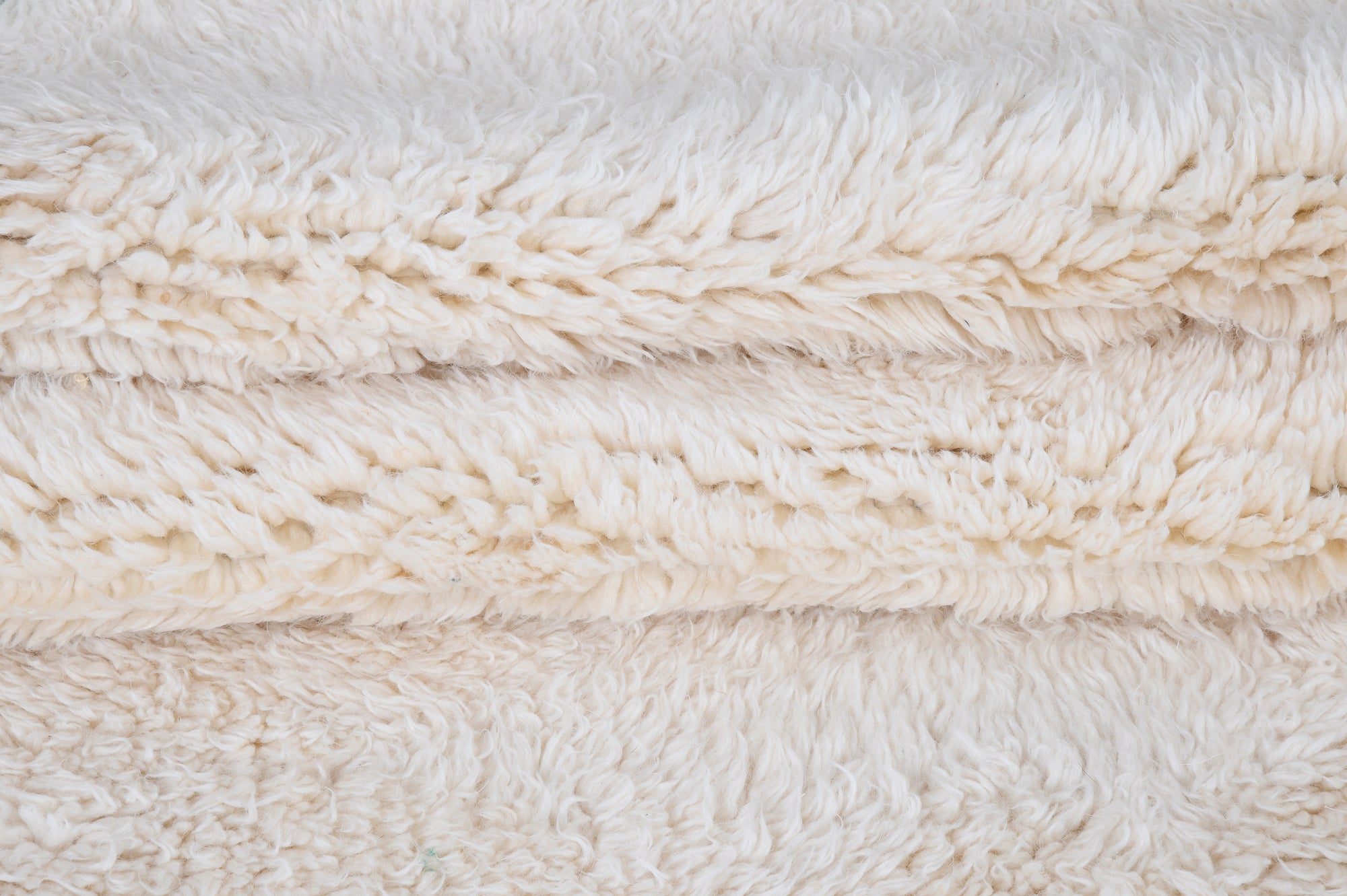 Moroccan custom rug from Beni Ourain, Wool and Thread, black and white