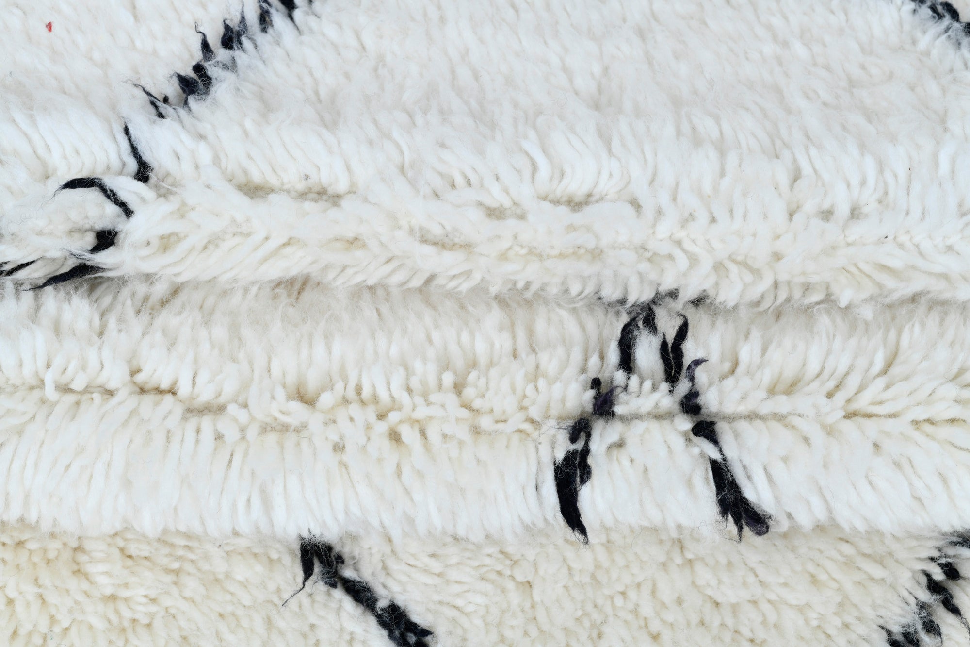 Moroccan custom rug from Beni Ourain, Wool, White
