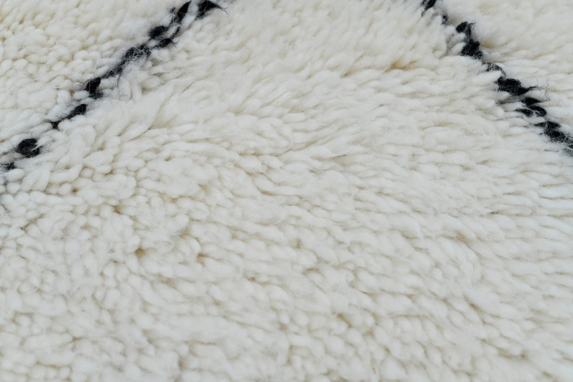 Moroccan custom rug from Beni Ourain, Wool, White