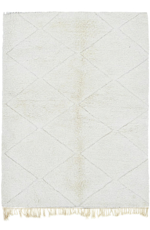 Black and White Beni-Style Rug 3326