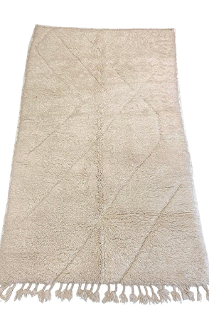Ivory Textured Area Rug 3534