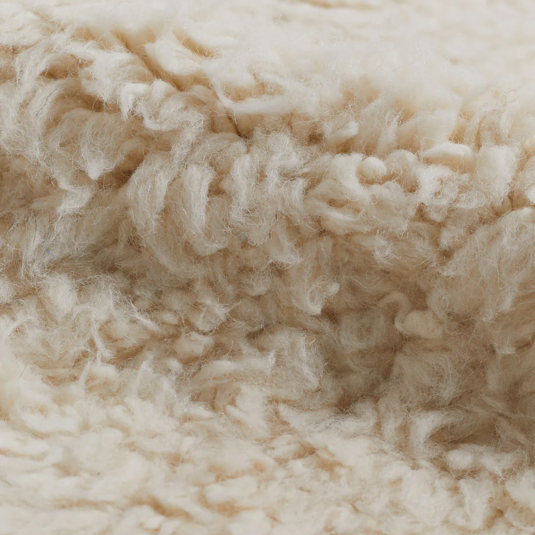 Moroccan custom rug from Beni Ourain, Wool and Thread, White