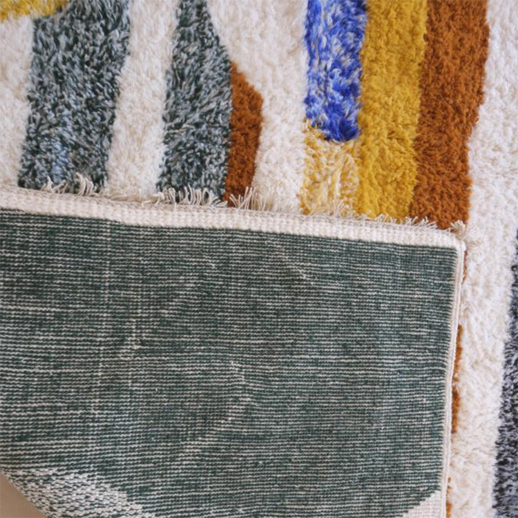 Moroccan custom rug from Beni Ourain, Wool and Thread, White