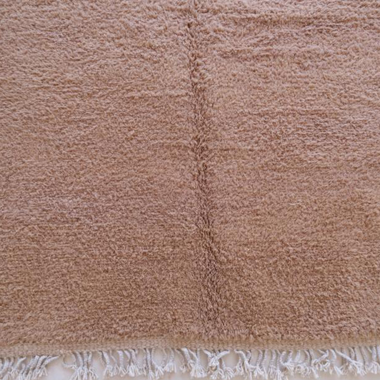 Moroccan custom rug from Beni Ourain, Wool and Thread, Brown