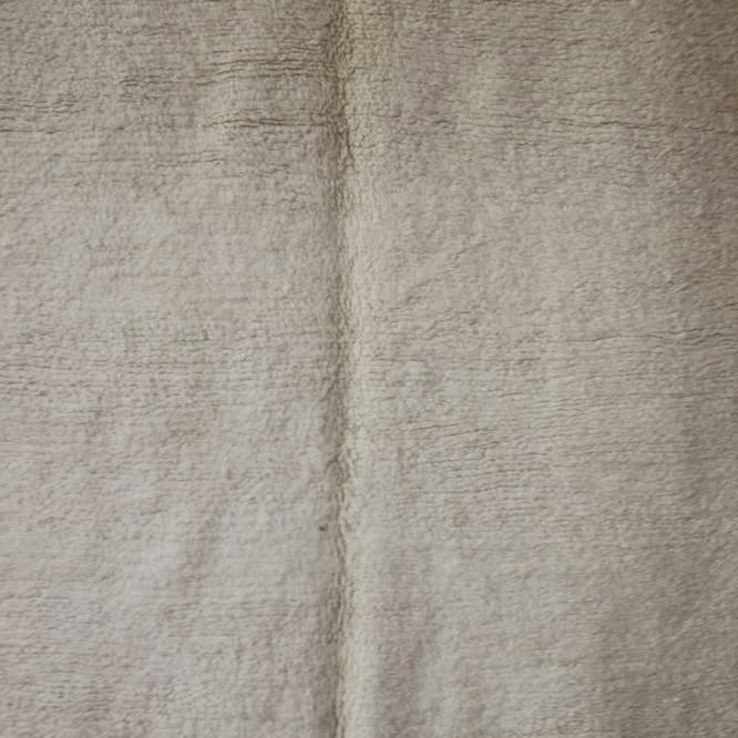 Moroccan custom rug from Beni Ourain, Wool and Thread, White