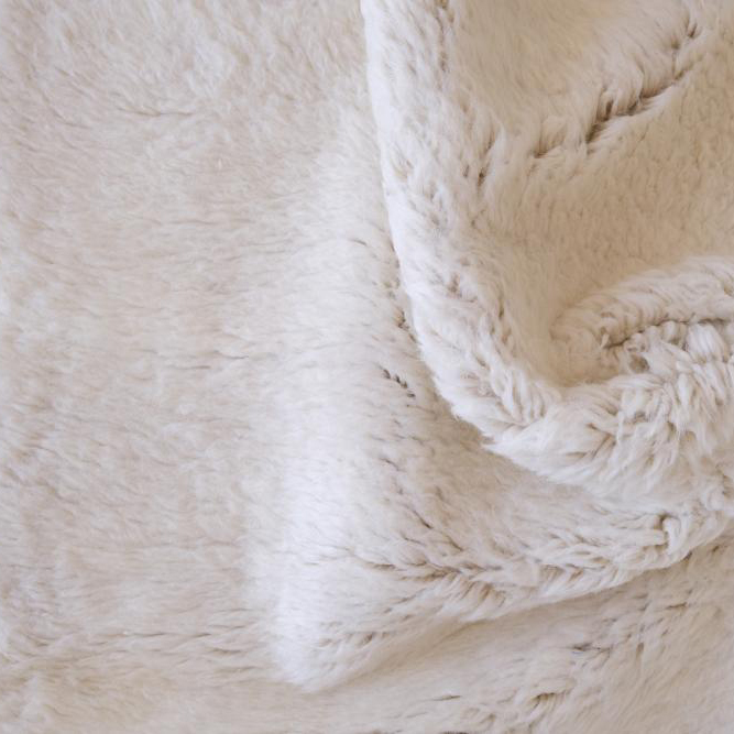 Moroccan custom rug from Beni Ourain, Wool and Thread, White