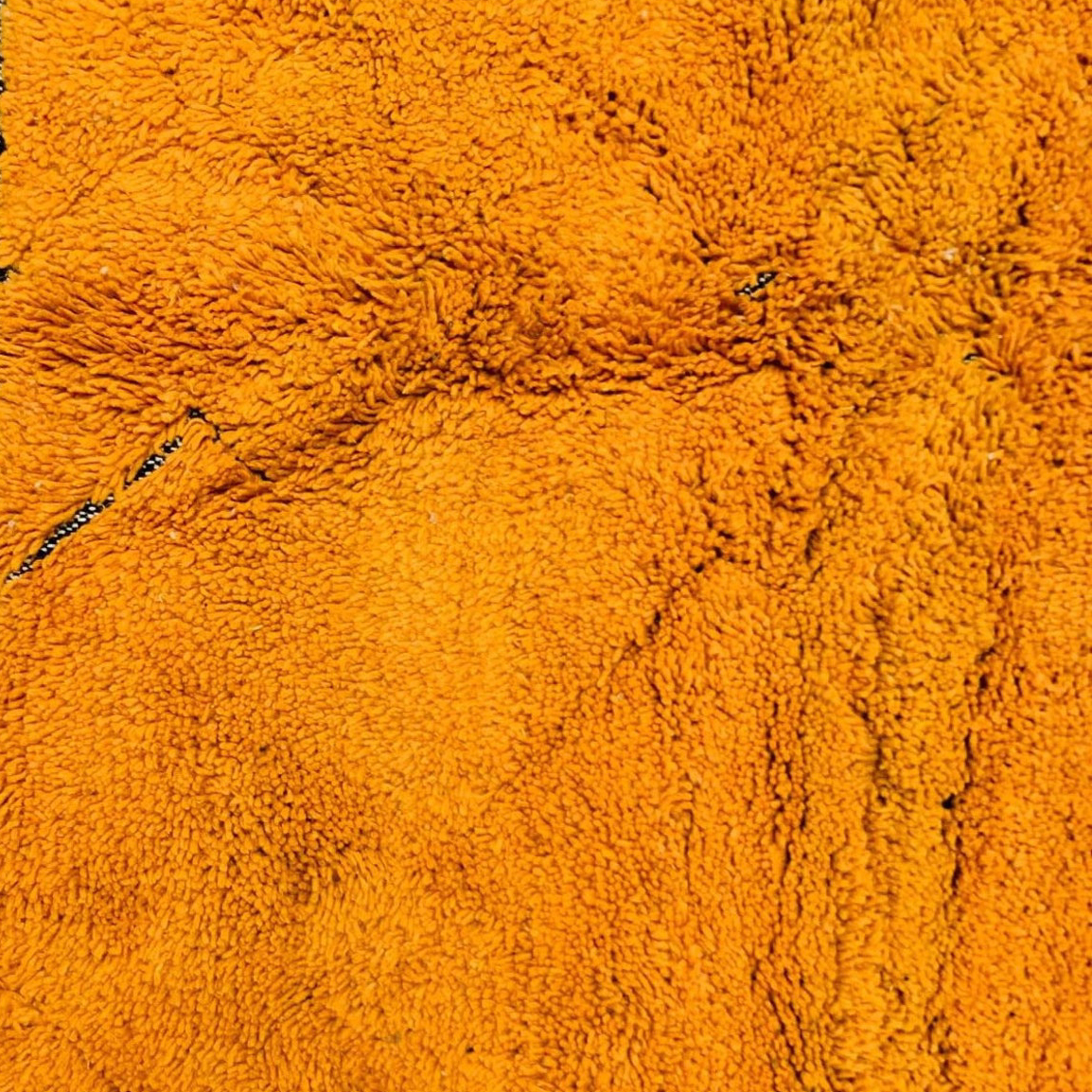Moroccan custom rug from Beni Ourain, Wool, Orange