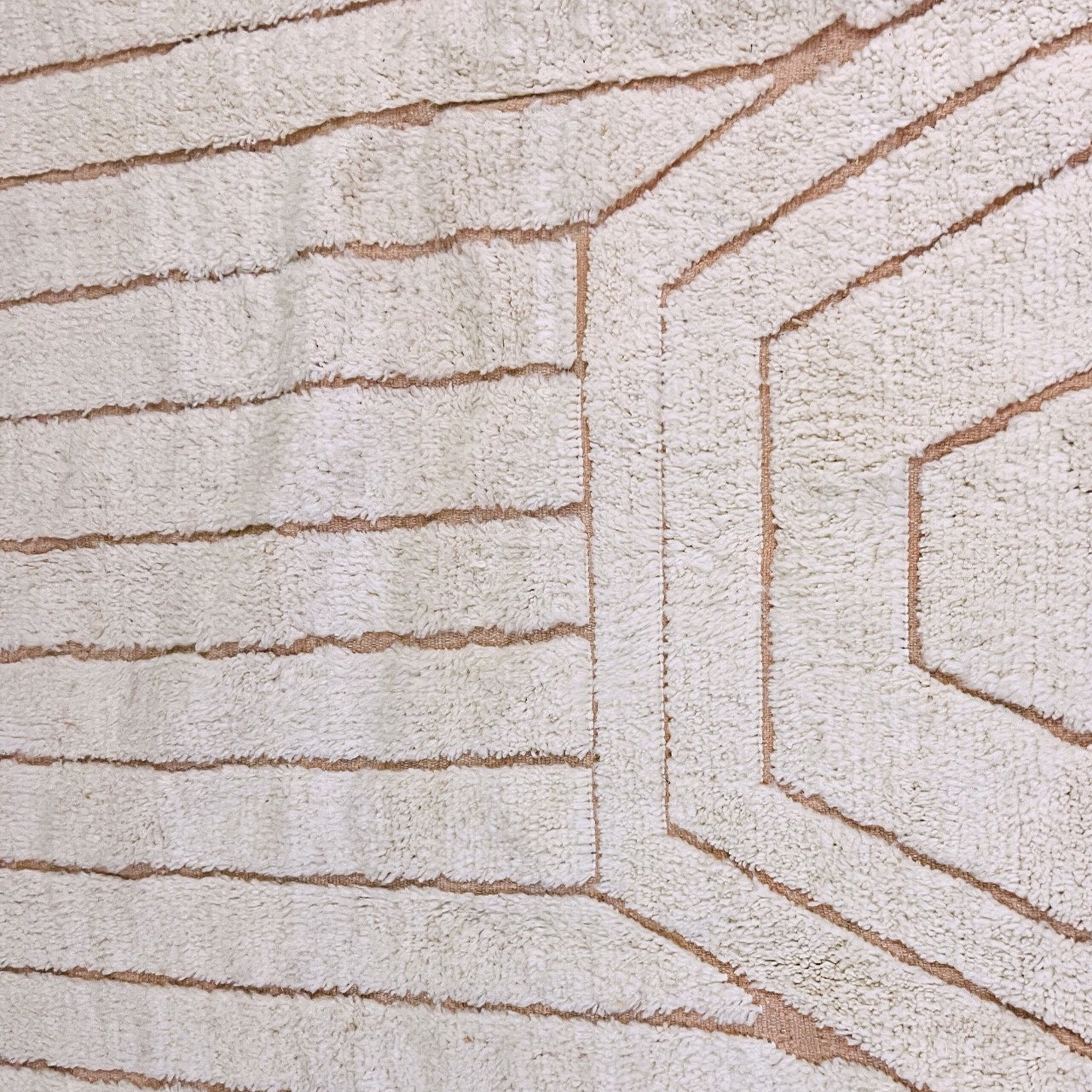 Moroccan custom rug from Beni Ourain, Wool, White