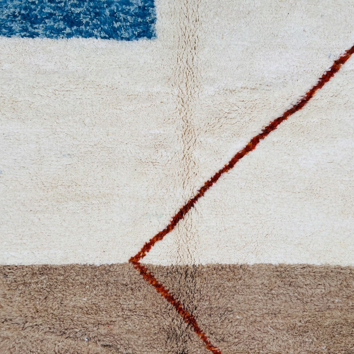 Moroccan custom rug from Beni Ourain, Wool, Colorful
