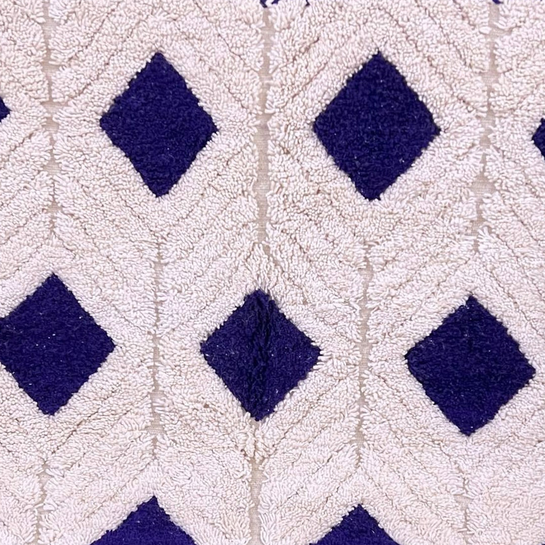 Moroccan custom rug from Beni Ourain, Wool, black and white