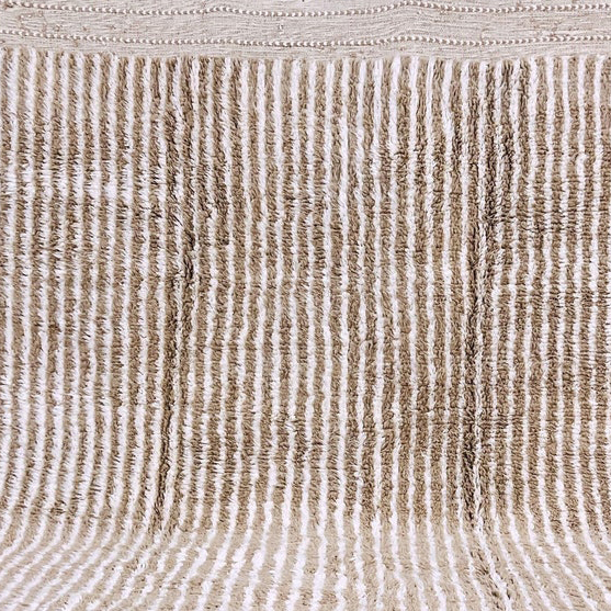 Moroccan custom rug from Beni Ourain, Wool, Beige