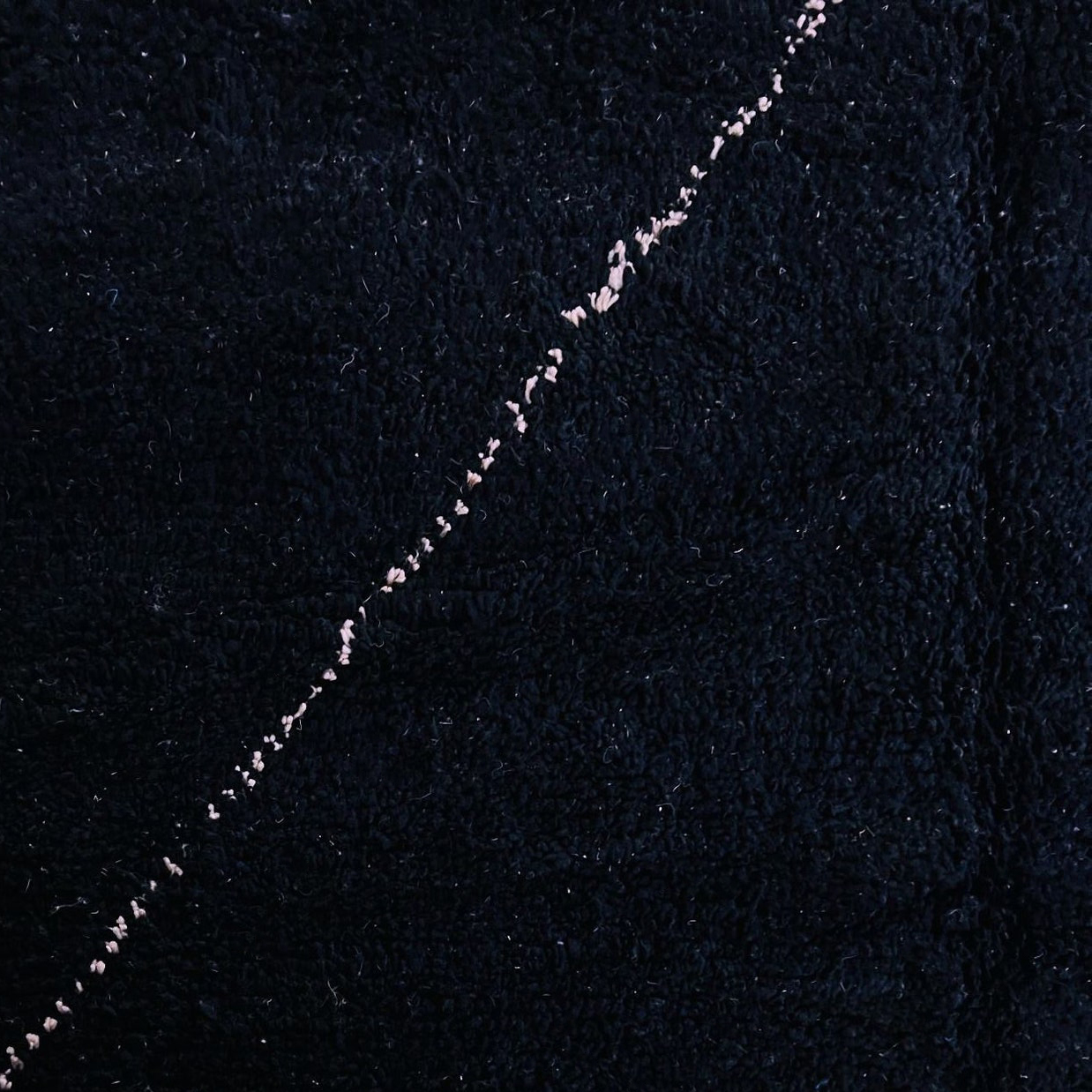 Moroccan custom rug from Beni Ourain, Wool, Black