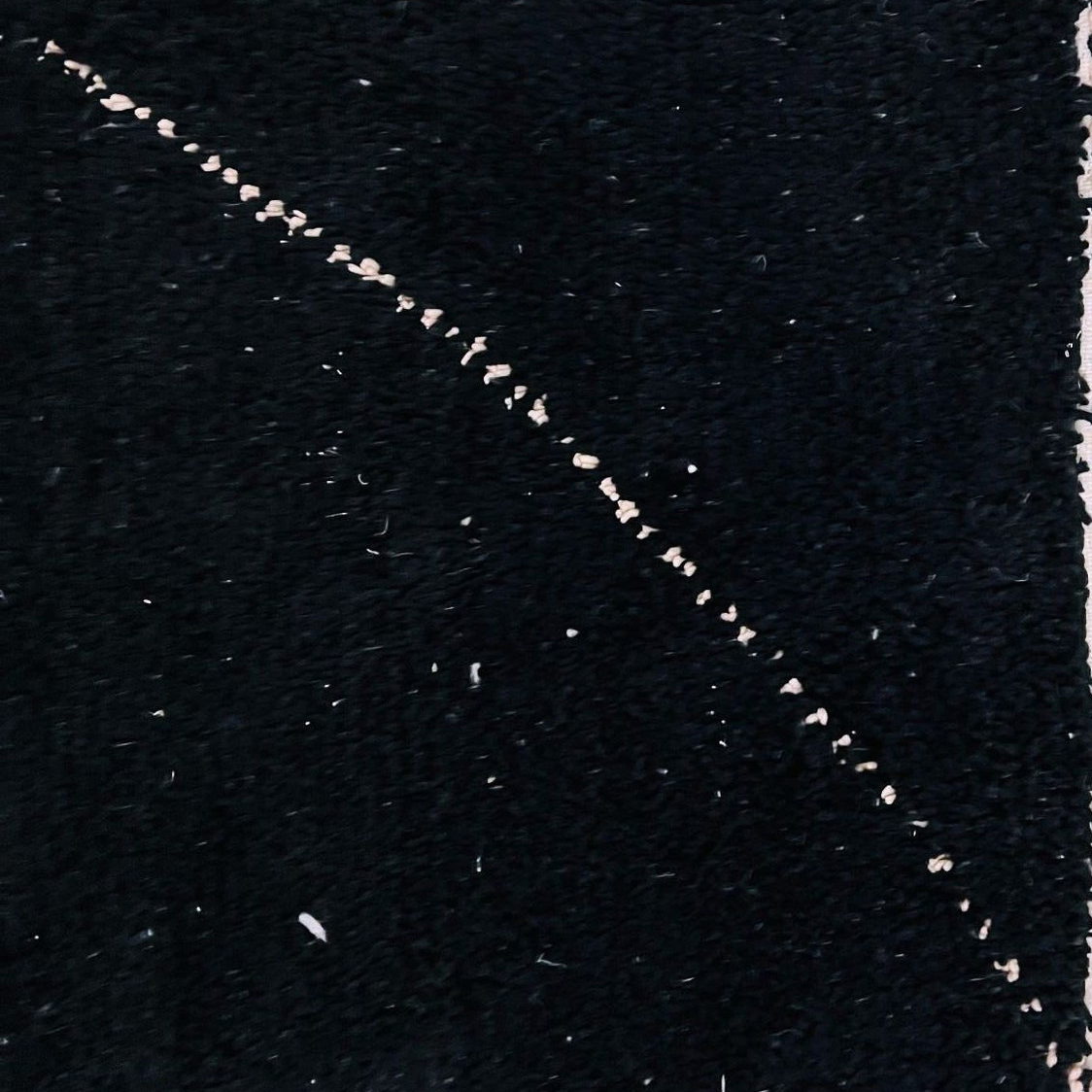 Moroccan custom rug from Beni Ourain, Wool, Black