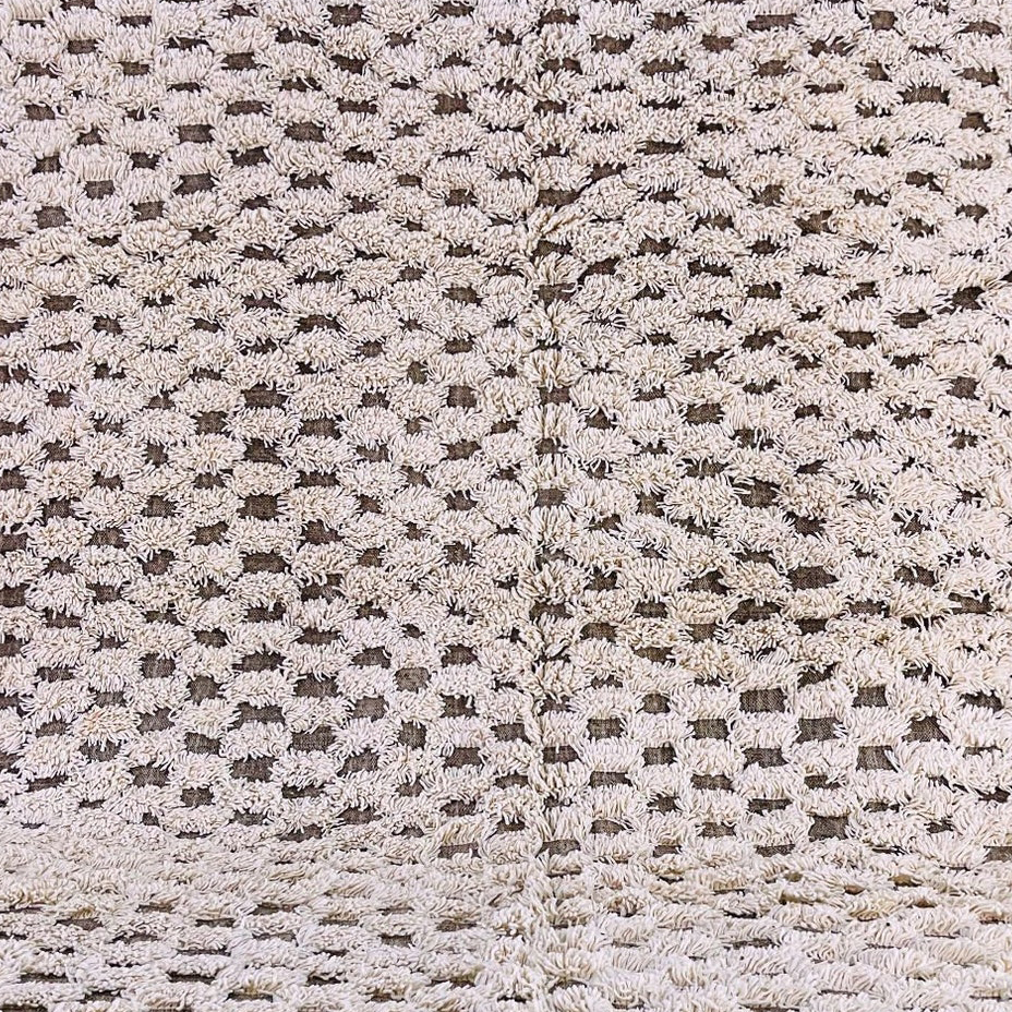 Moroccan custom rug from Beni Ourain, Wool, Brown