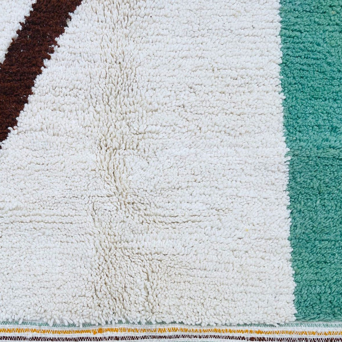 Moroccan custom rug from Beni Ourain, Wool, Colorful