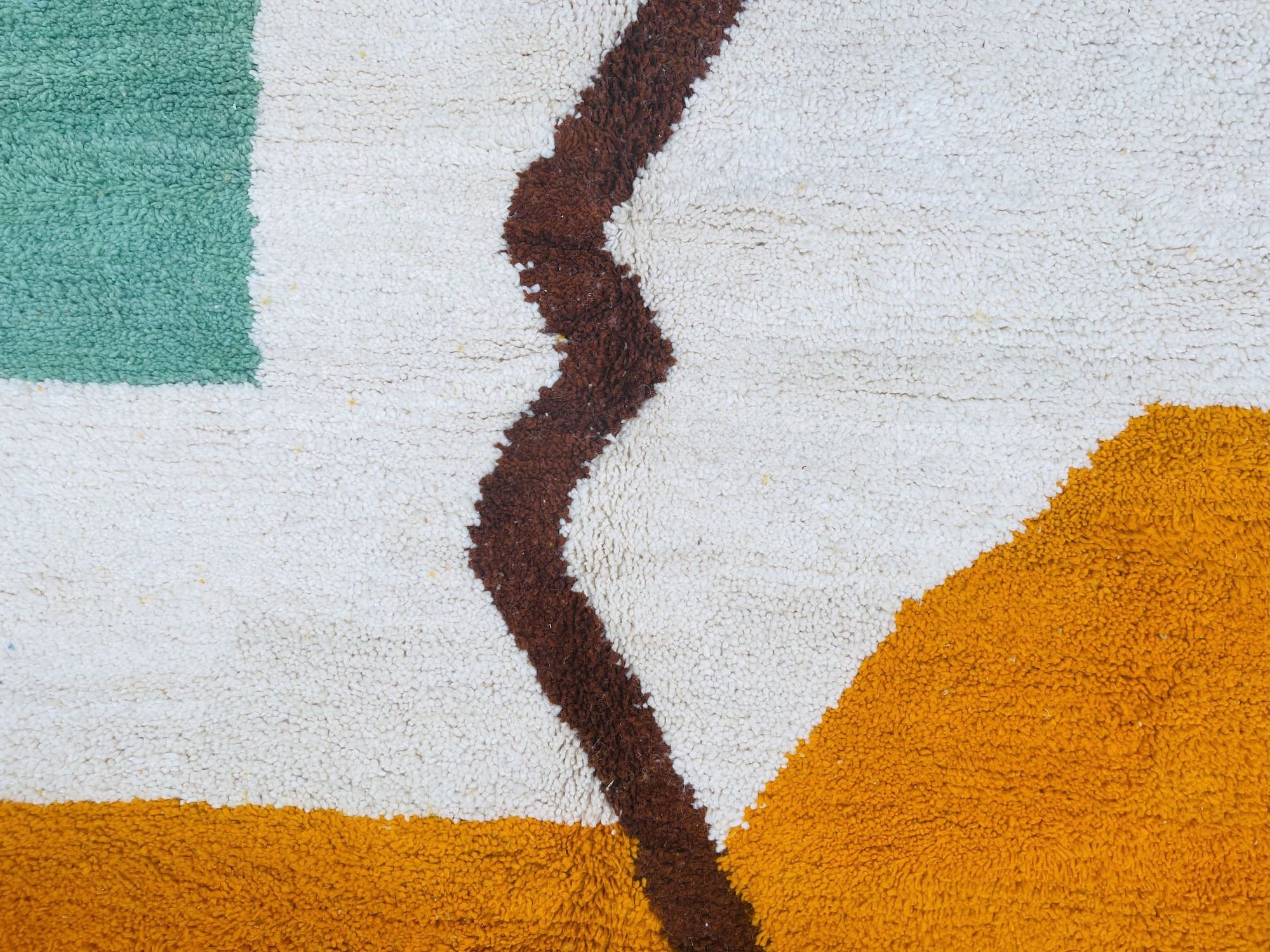 Moroccan custom rug from Beni Ourain, Wool, Colorful