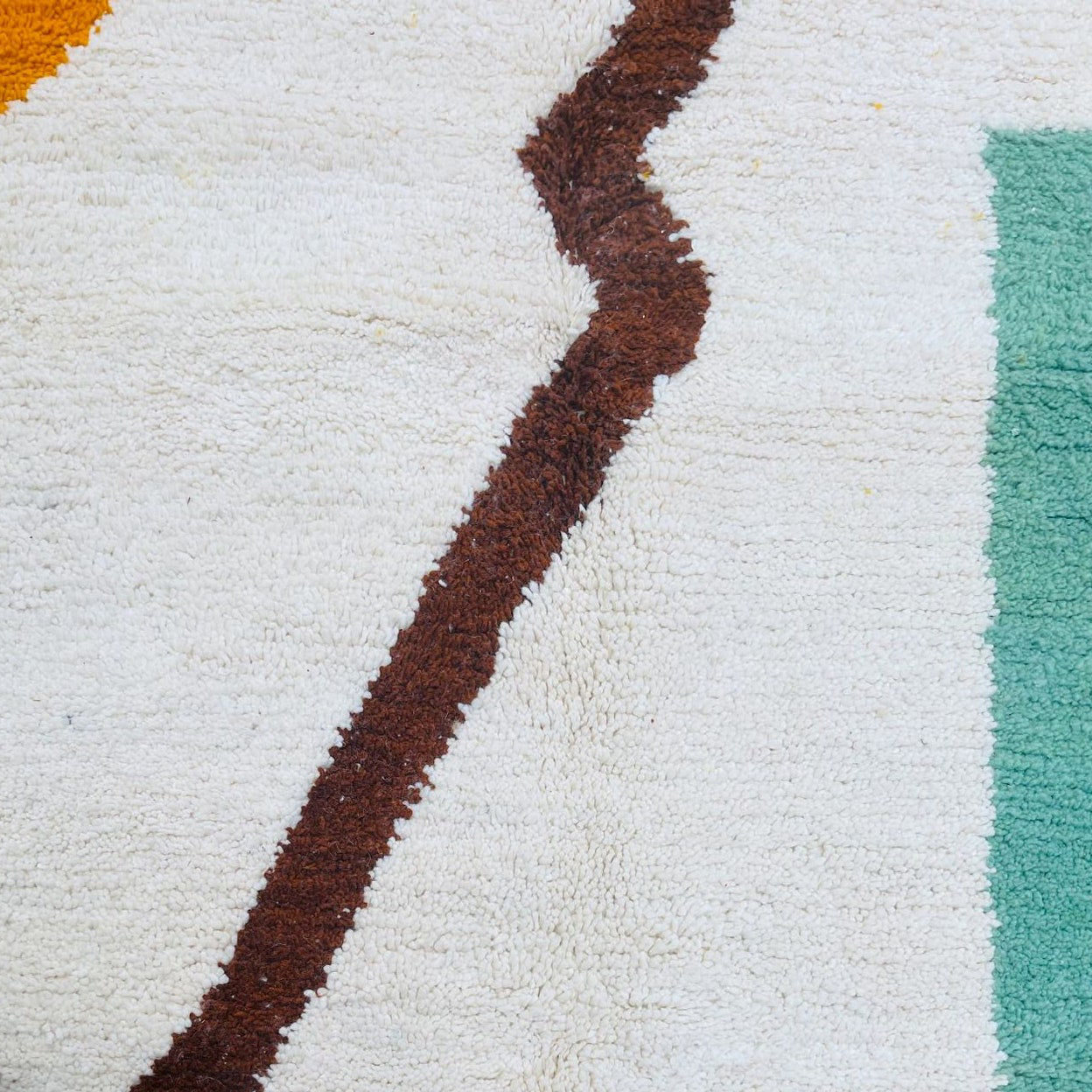 Moroccan custom rug from Beni Ourain, Wool, Colorful