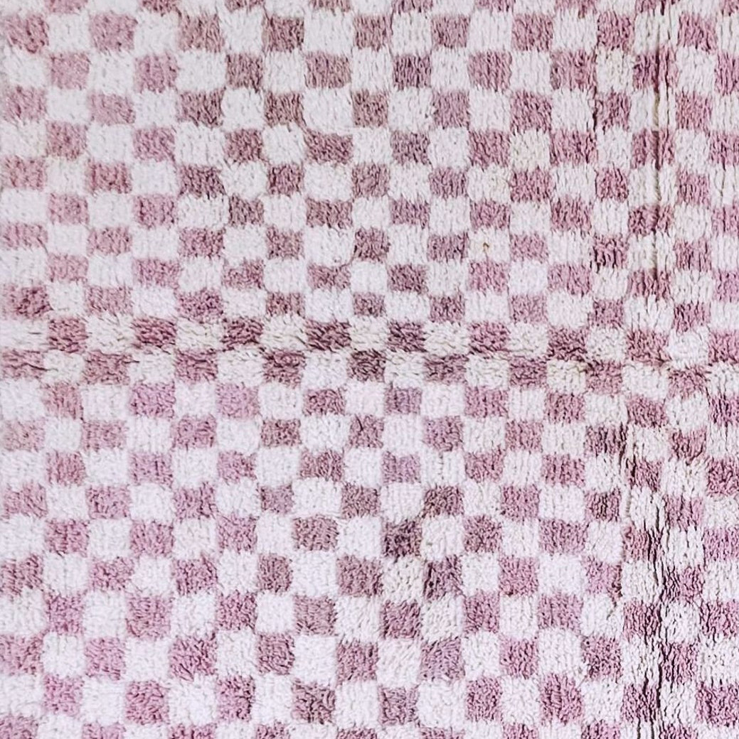 Moroccan custom rug from Beni Ourain, Wool, Purple