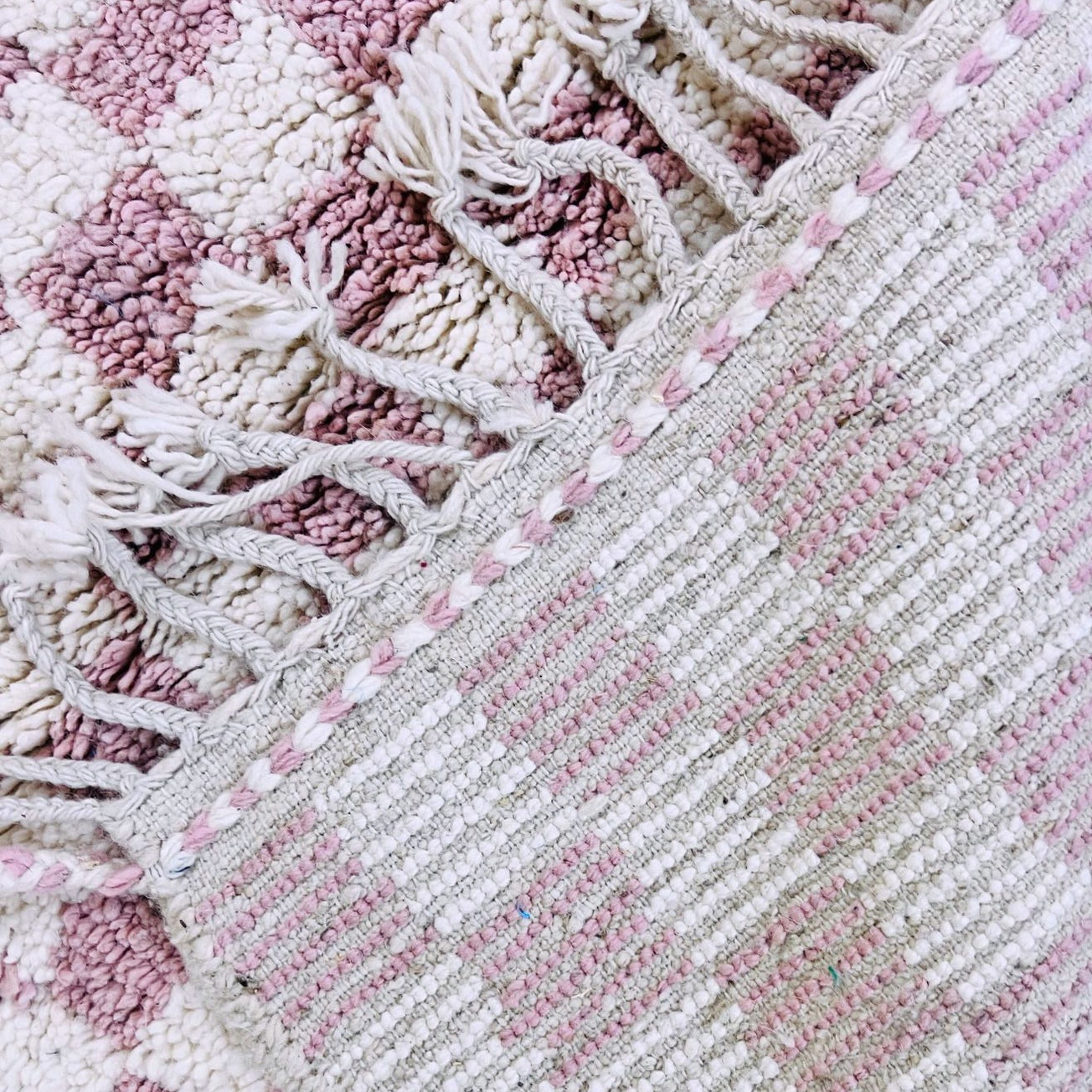 Moroccan custom rug from Beni Ourain, Wool, Purple