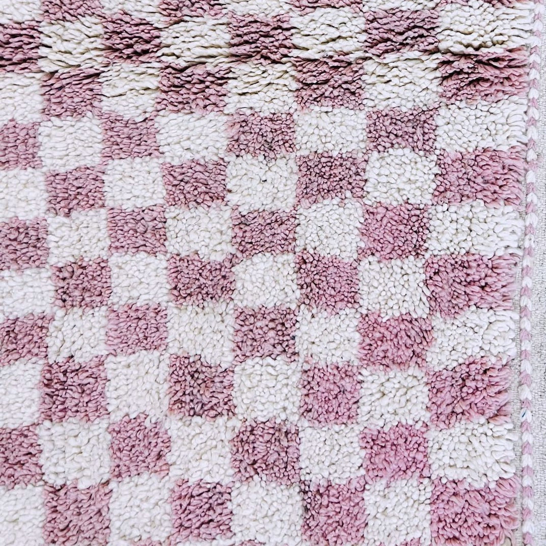 Moroccan custom rug from Beni Ourain, Wool, Purple