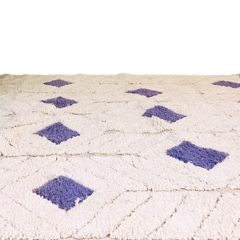 Moroccan custom rug from Beni Ourain, Wool, Purple