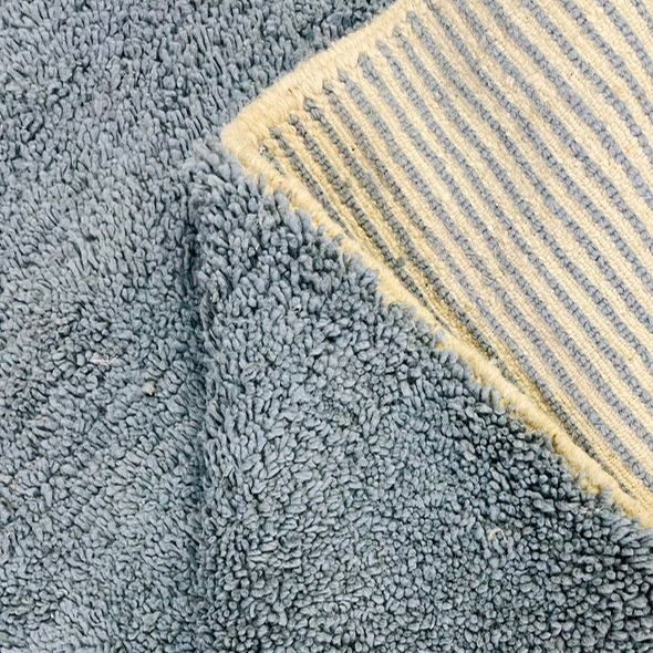 Moroccan custom rug from Beni Ourain, Wool, Blue