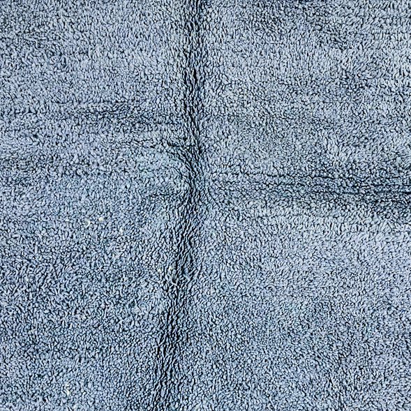 Moroccan custom rug from Beni Ourain, Wool, Blue