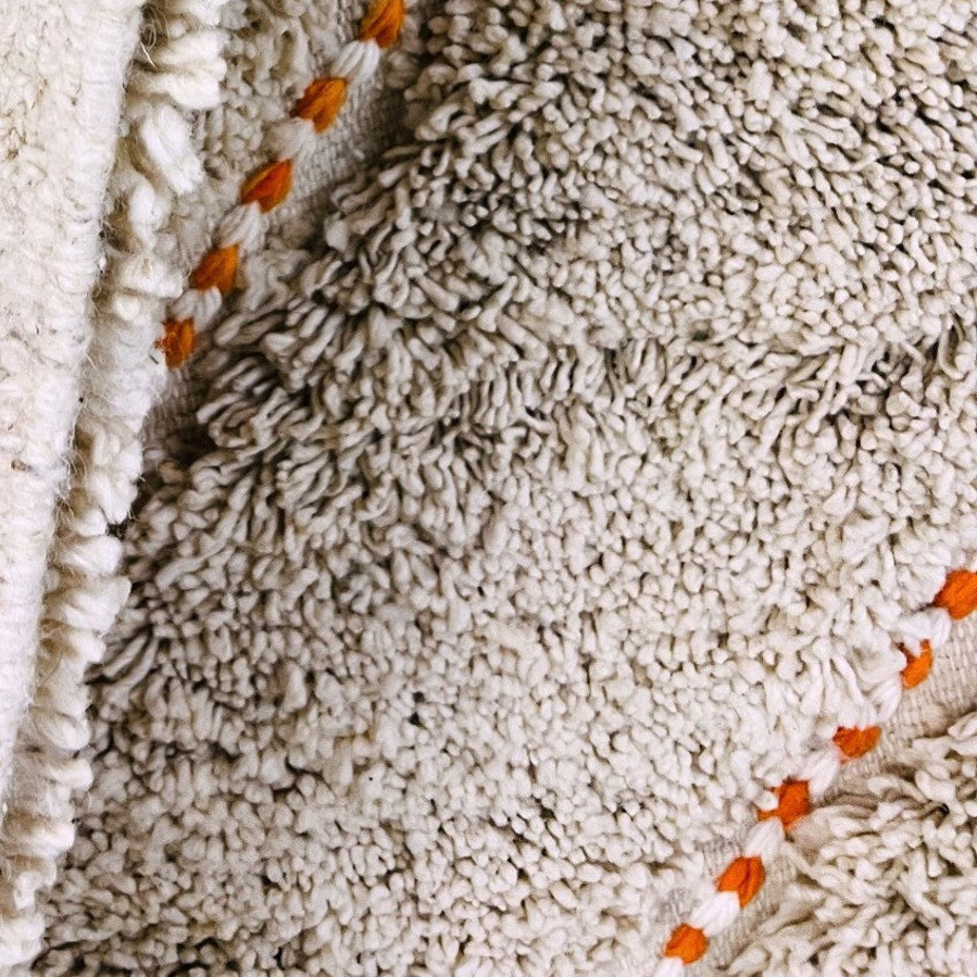 Moroccan custom rug from Beni Ourain, Wool, Gray