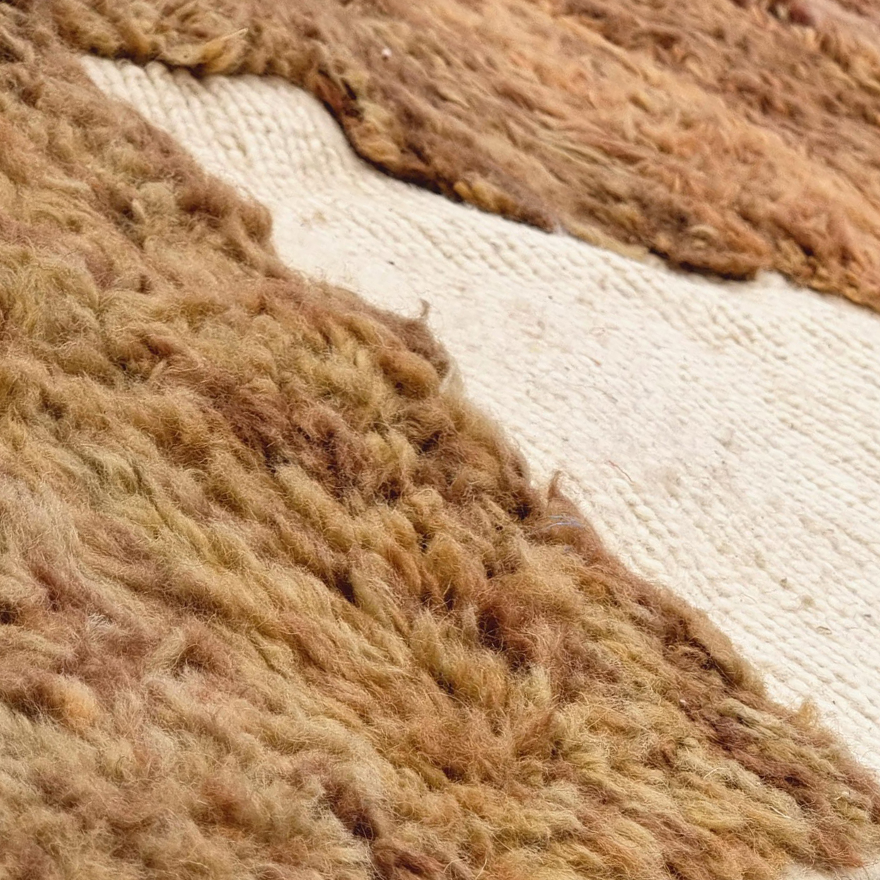 Moroccan custom rug from Beni Ourain, Wool, Brown
