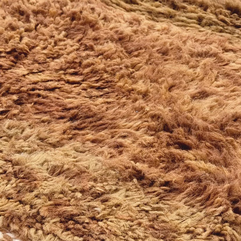 Moroccan custom rug from Beni Ourain, Wool, Brown
