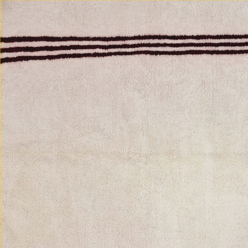 Moroccan custom rug from Beni Ourain, Wool, Off-white