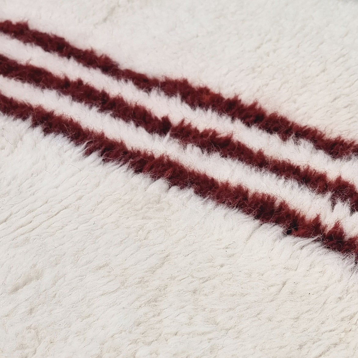 Moroccan custom rug from Beni Ourain, Wool, Off-white