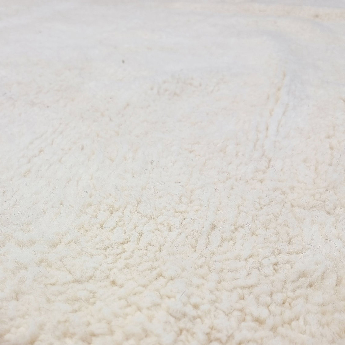 Moroccan custom rug from Beni Ourain, Wool, Off-white