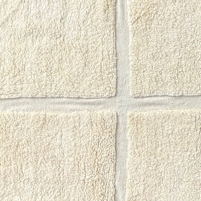 Moroccan custom rug from Beni Ourain, Wool, Off-white
