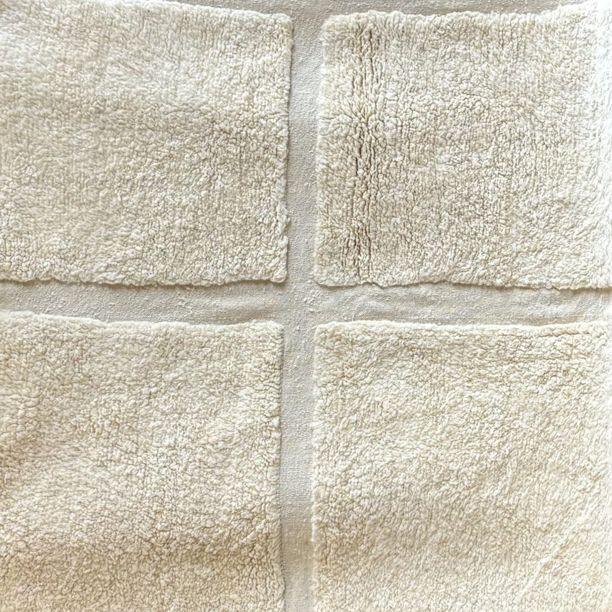 Moroccan custom rug from Beni Ourain, Wool, Off-white