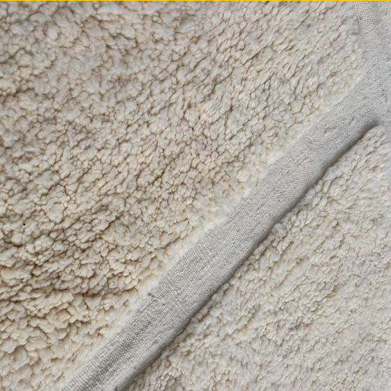 Moroccan custom rug from Beni Ourain, Wool, Off-white