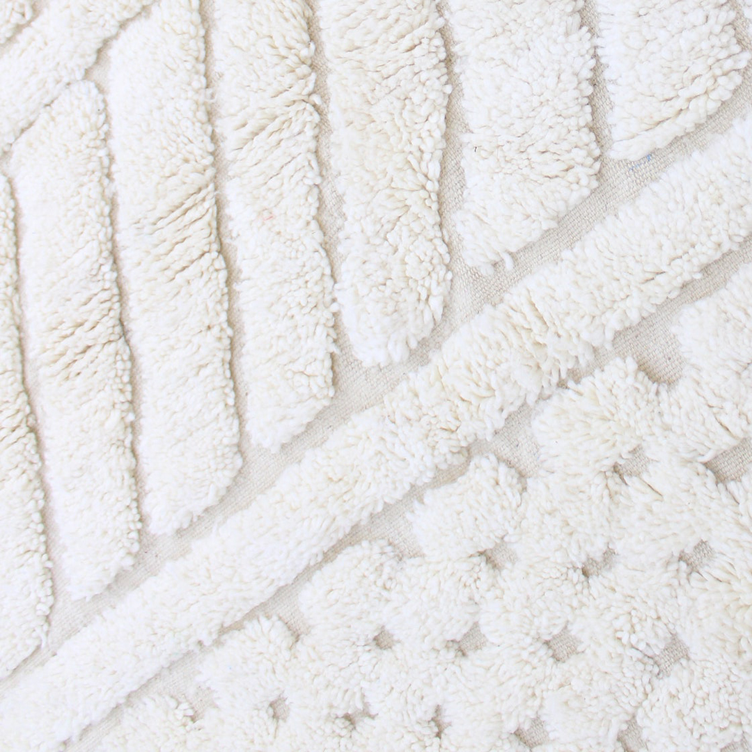 Moroccan custom rug from Beni Ourain, Wool, White