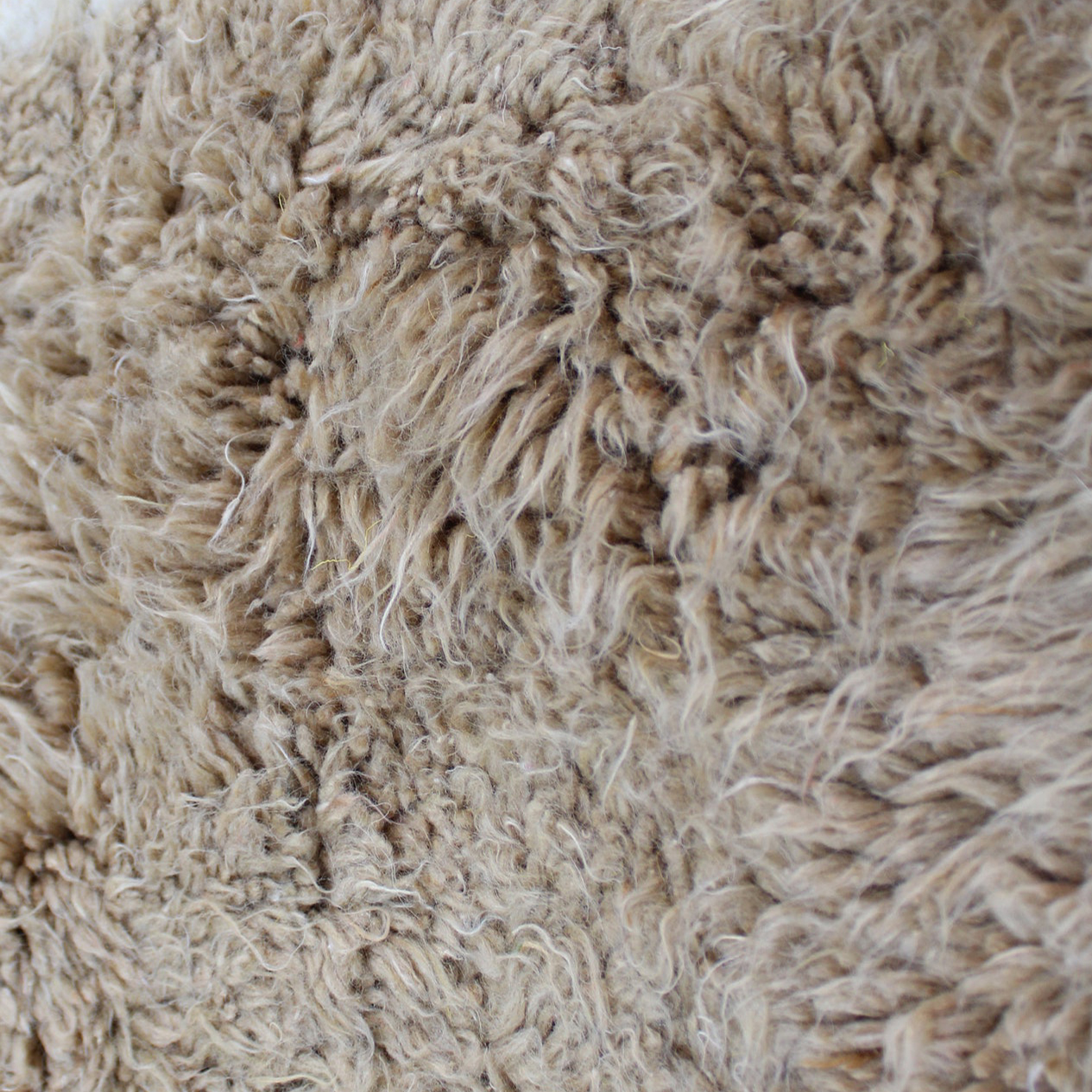 Moroccan custom rug from Beni Ourain, Wool, Beige