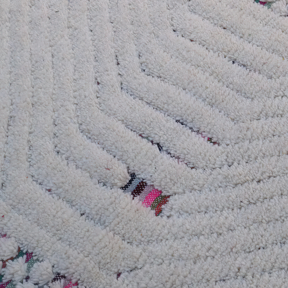 Moroccan custom rug from Beni Ourain, Wool, White