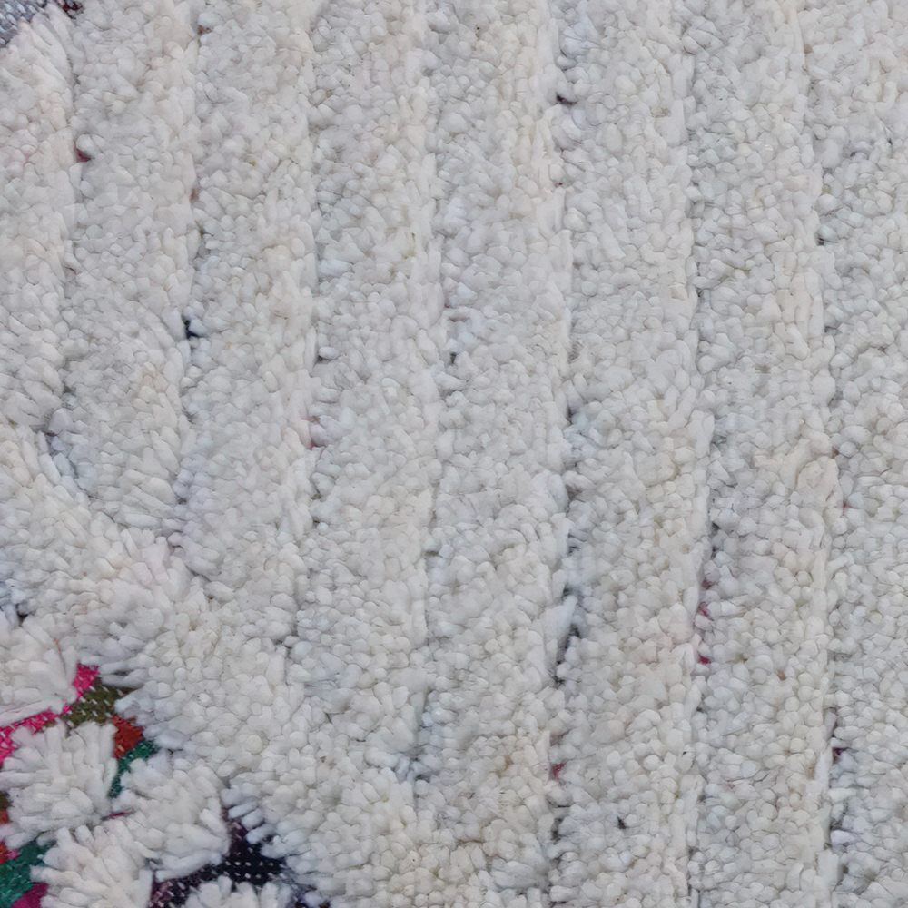 Moroccan custom rug from Beni Ourain, Wool, White