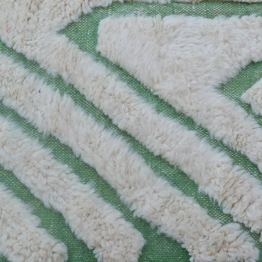 Moroccan custom rug from Beni Ourain, Wool, Green