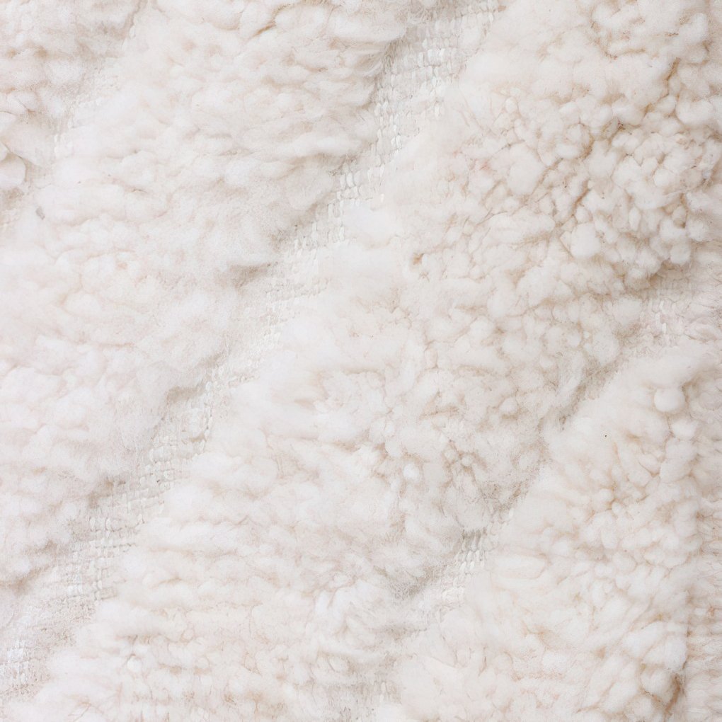 Moroccan custom rug from Beni Ourain, Wool, black and white
