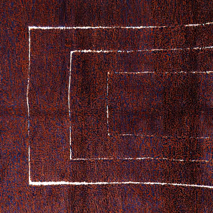 Moroccan custom rug from Beni Ourain, Wool, Red