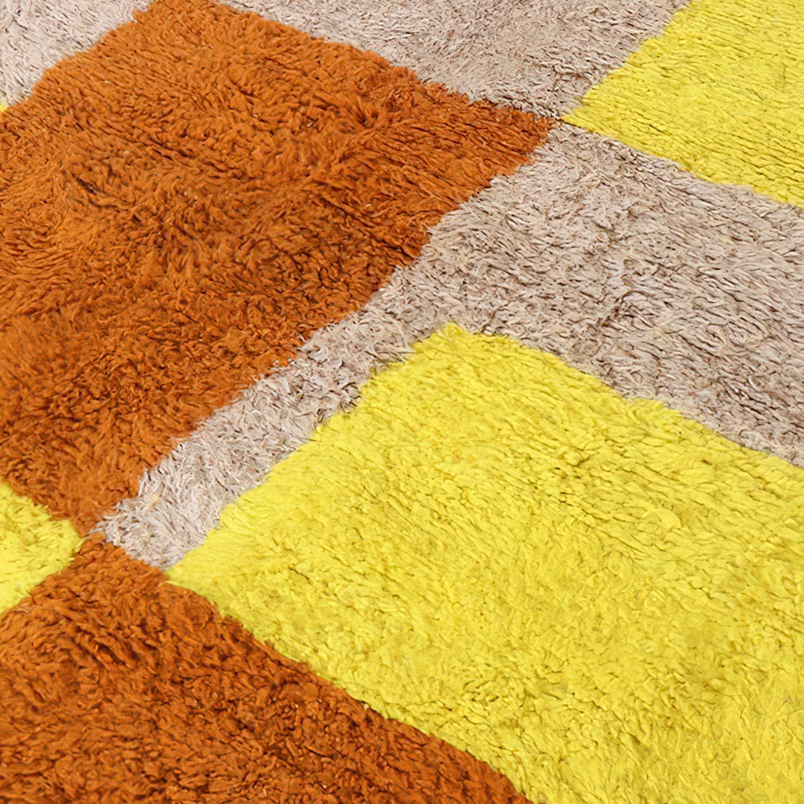 Moroccan custom rug from Beni Ourain, Wool, Colorful