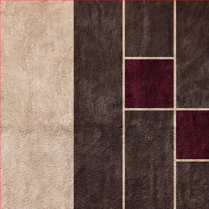 Moroccan custom rug from Beni Ourain, Wool, Brown