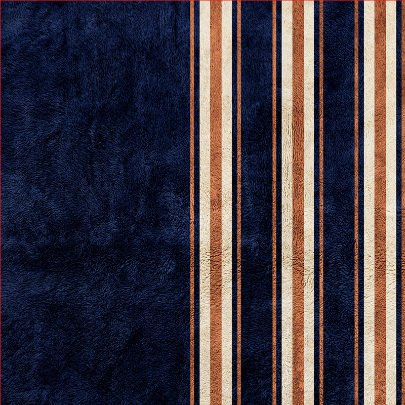 Moroccan custom rug from Beni Ourain, Wool, Blue