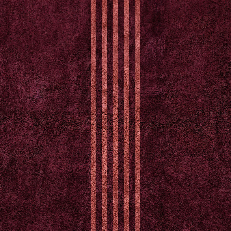 Moroccan custom rug from Beni Ourain, Wool, Red