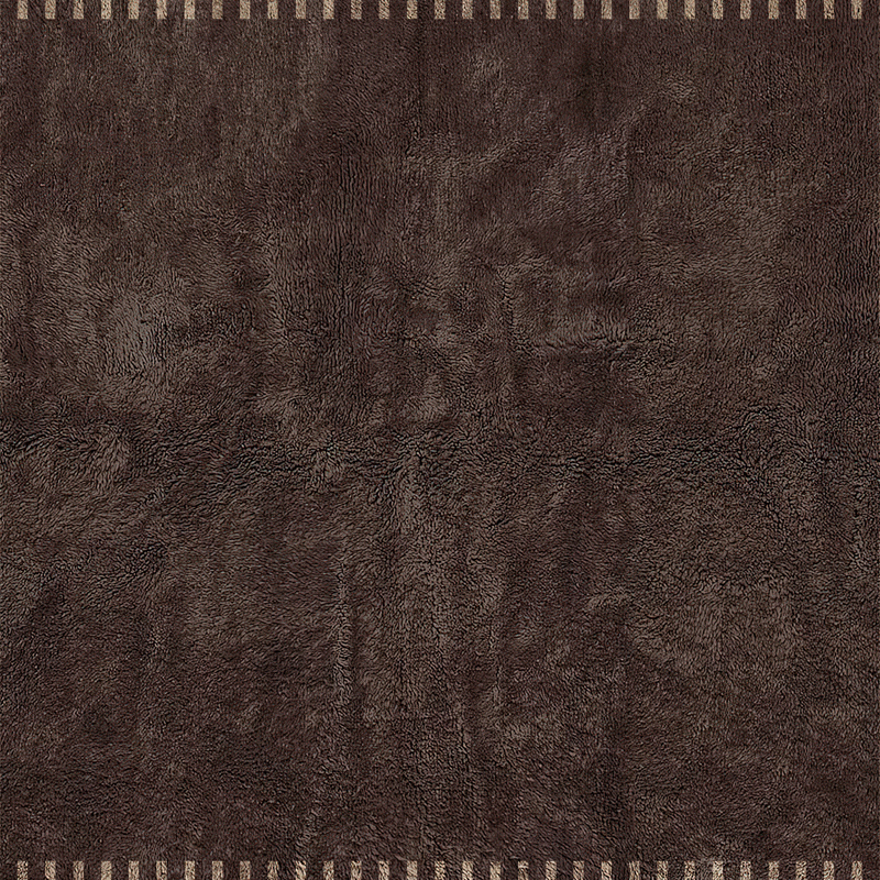 Moroccan custom rug from Beni Ourain, Wool, Brown