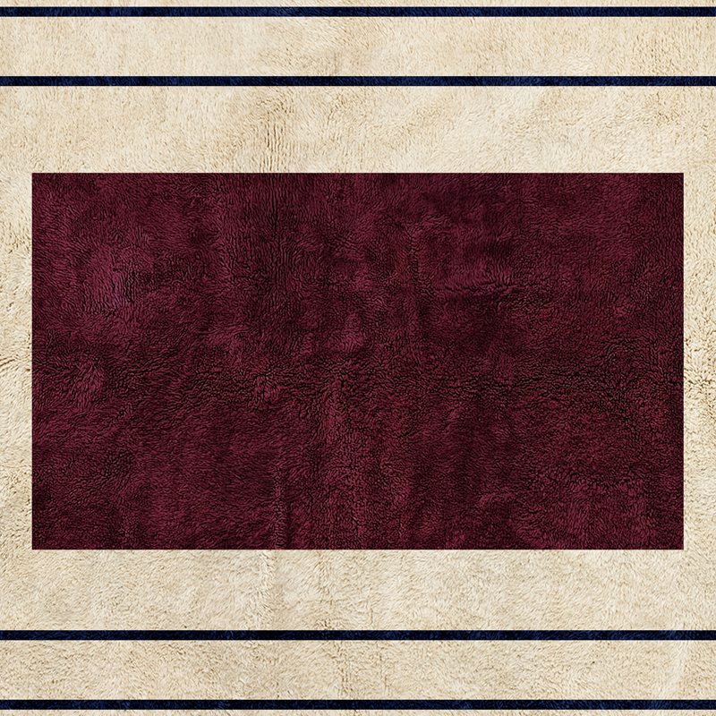 Moroccan custom rug from Beni Ourain, Wool, White